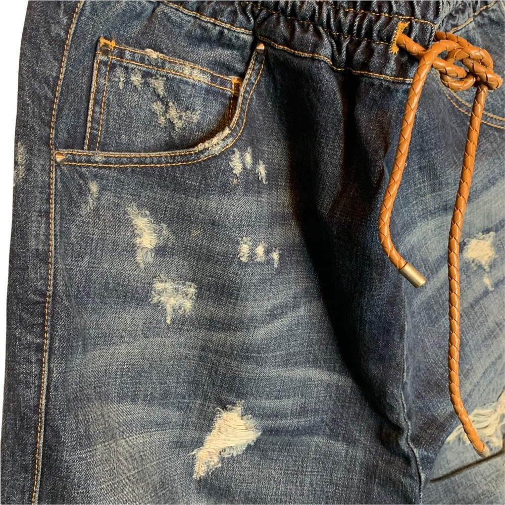 Pierre Balmain Drawstring Oversized Distressed - image 4